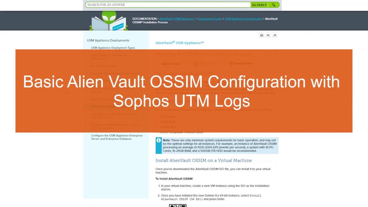Install and Configure AlienVault OSSIM on VirtualBox