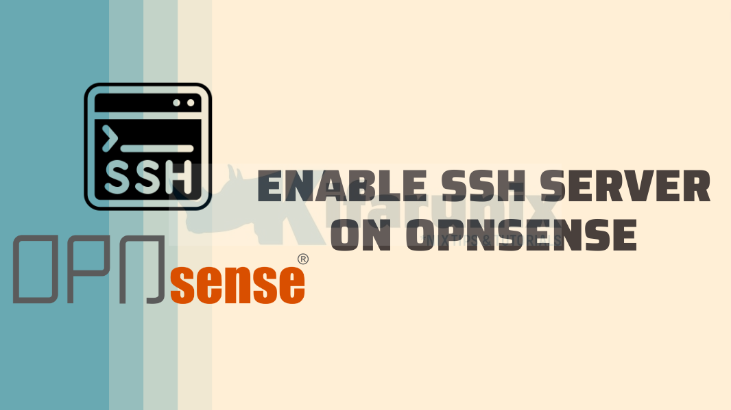 How to enable Secure Shell (SSH) server on OPNsense