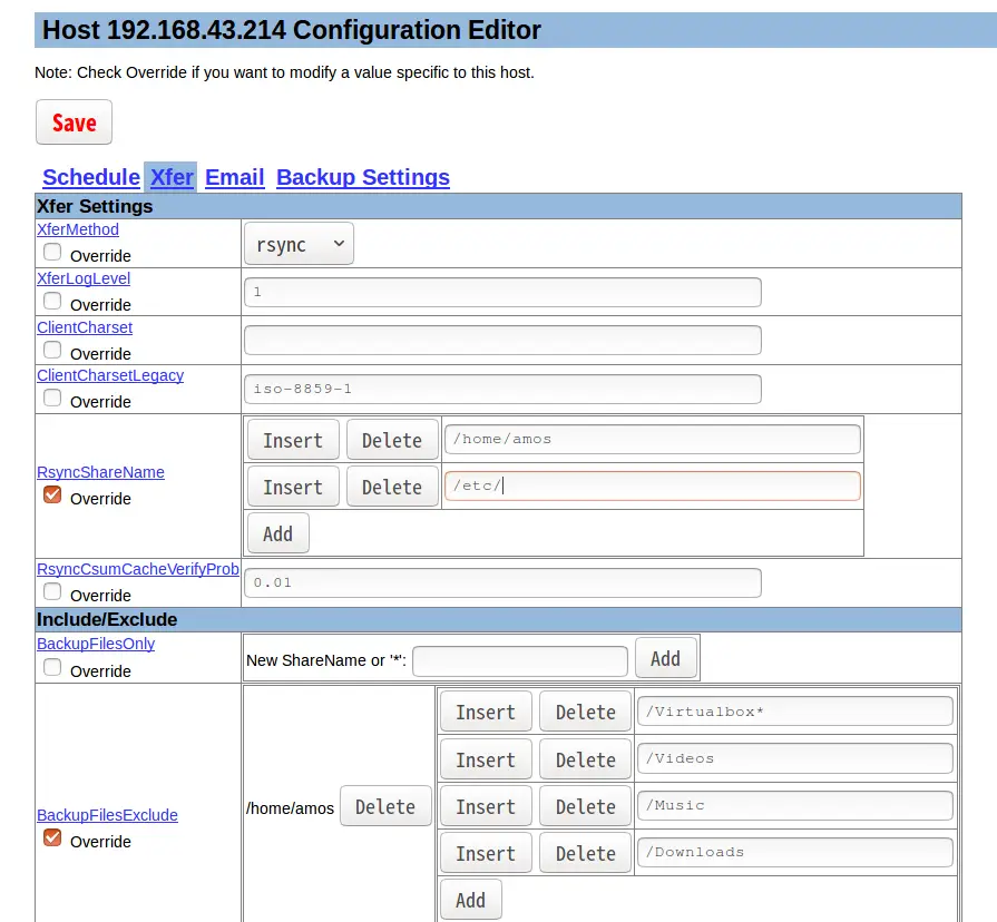 host1 config