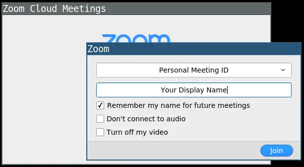 zoom meeting ID