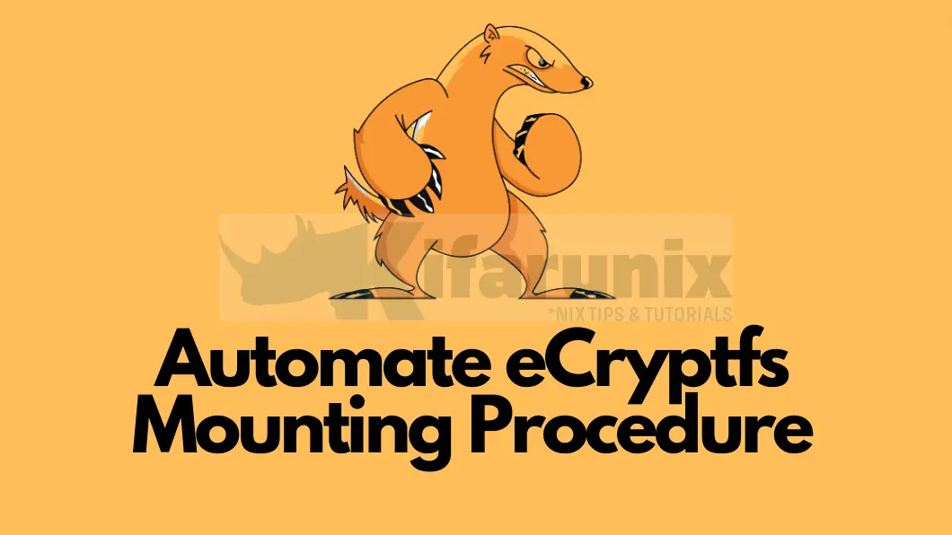Automate eCryptfs Mounting Procedure