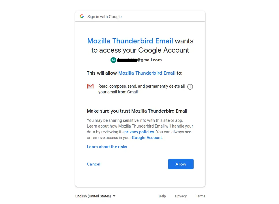 thunderbird mail client