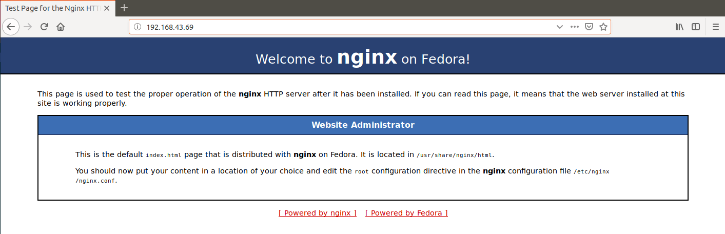nginx-test-page