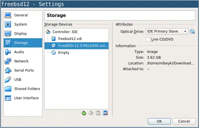 virtualbox boot from usb live