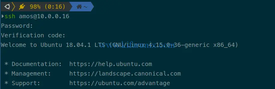 Enable SSH 2-Factor Authentication on Ubuntu 18.04