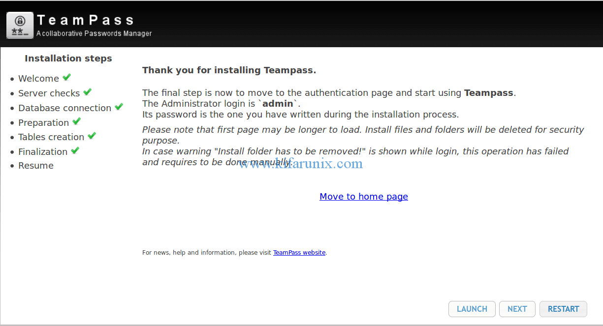 install Teampass password manager on Ubuntu 18.04