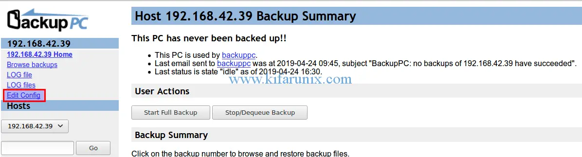 Backuppc настройка резервирования windows