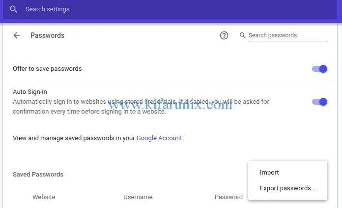 import saved passwords from Firefox to Chrome on Ubuntu 18.04