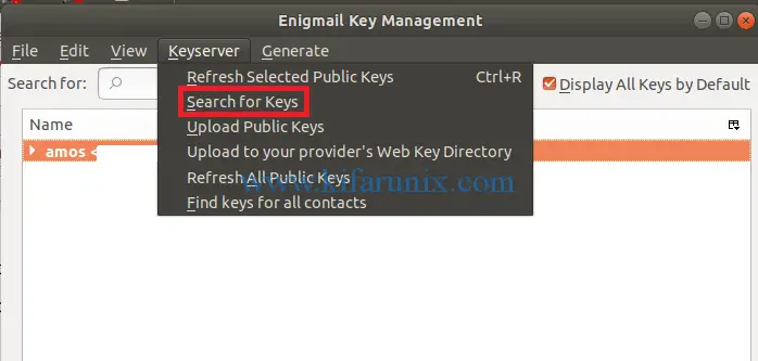 Upload Public Keys to Keyserver