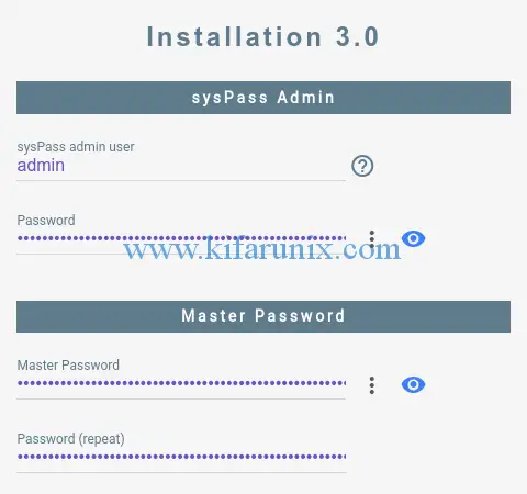 install sysPass password manager on Ubuntu 18.04