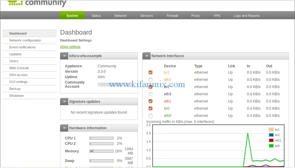 sophos home firewall virtualbox host nic restriction