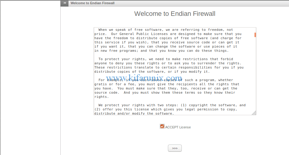 Endian Firewall GNU license