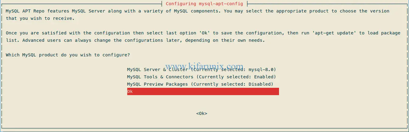 install MySQL 8 on Debian 9