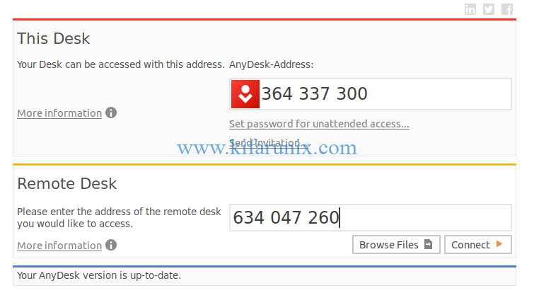 anydesk remote address