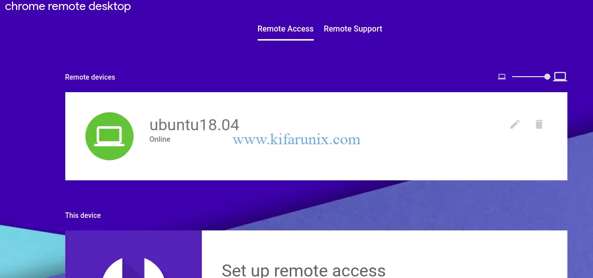 setup remote access chrome