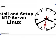 install and setup ntp server