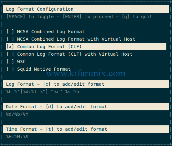 Install GoAccess on Ubuntu 18.04/Debian 10 Buster 2 Install GoAccess on Ubuntu 18.04/Debian 10 Buster