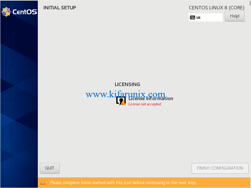 CentOS 8 End User License Agreement