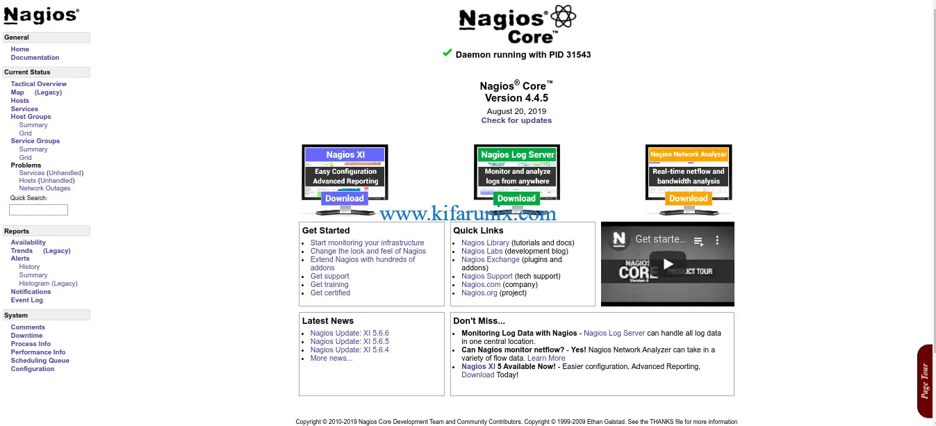 Install Nagios Server on CentOS 8