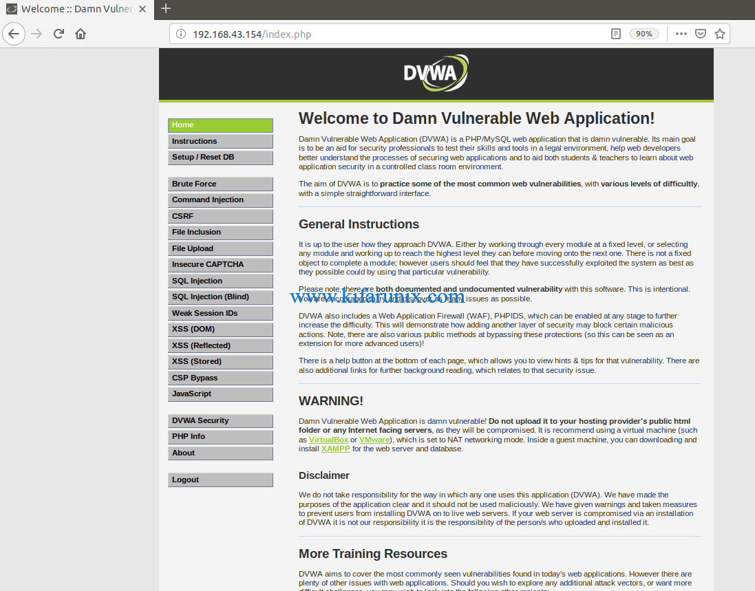 Install and Setup DVWA on Debian 10