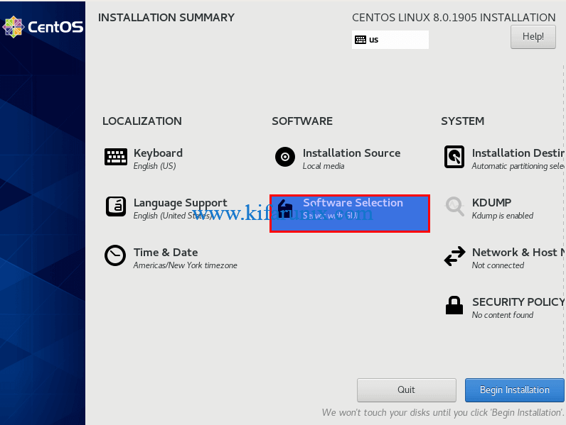 Install Minimal CentOS 8 virtualbox