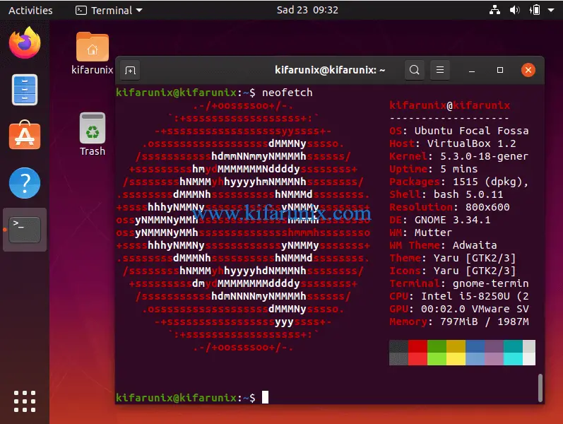 ubuntu 20 virtualbox