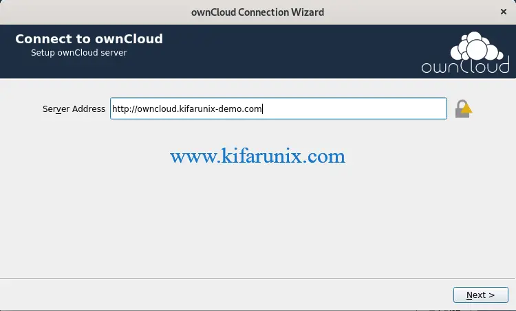 install ownCloud Desktop Client on CentOS 8