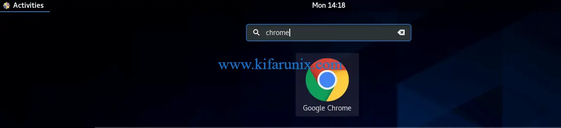 Install Google Chrome Browser on CentOS 8