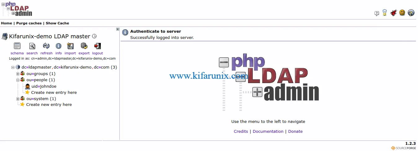 Install phpLDAPadmin on CentOS 8