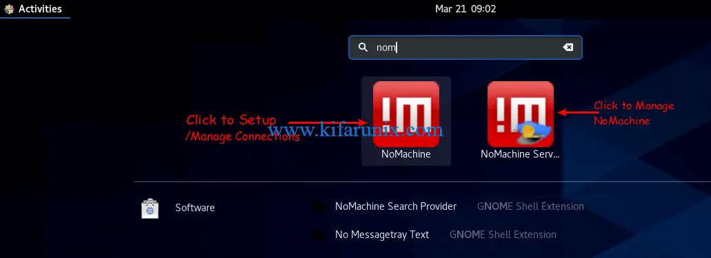 nomachine nx access root