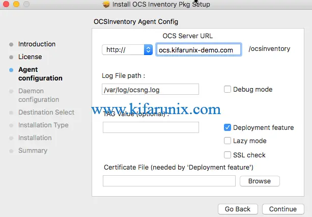 Install OCS Inventory Agent on Mac OS X