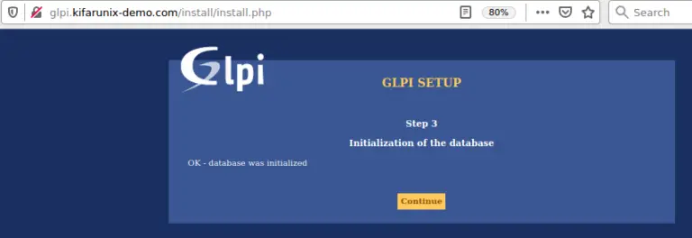 Установка и настройка glpi centos