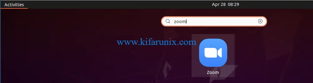 Install Zoom Client on Ubuntu 20.04