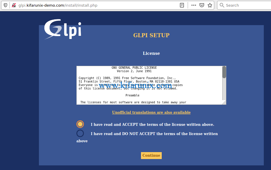 Install GLPI ITSM Tool on CentOS 8