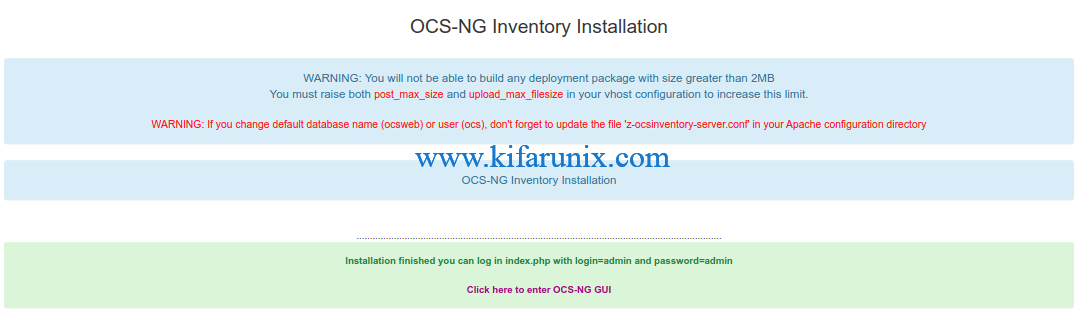 Install OCS-NG Inventory on CentOS 8