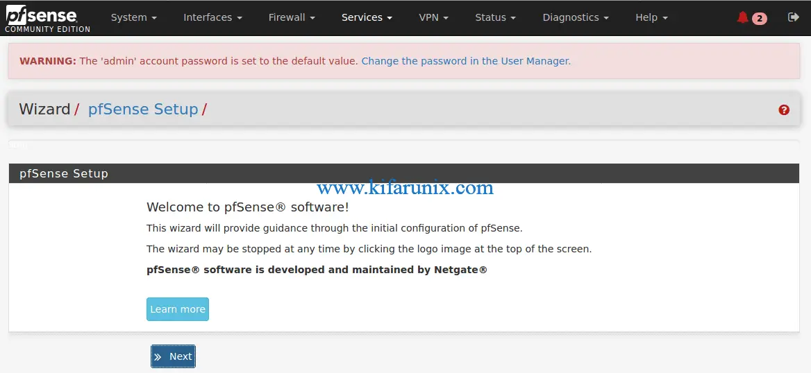 Install pfSense Firewall on KVM - kifarunix.com