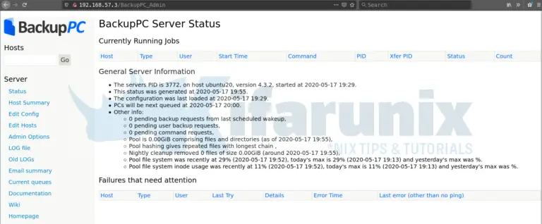 Install and Setup BackupPC Server on Ubuntu 20.04 - kifarunix.com