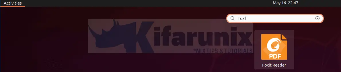 Install Foxit PDF Reader on Ubuntu 20.04 - kifarunix.com