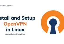 install and setup openvpn server in Linux
