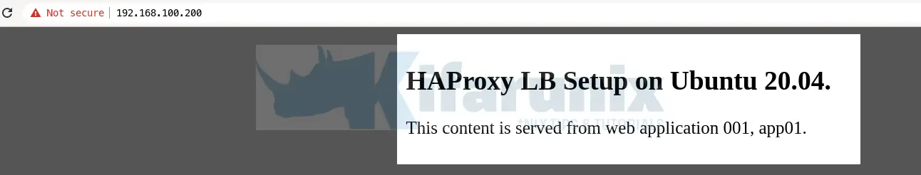 Configure Highly Available HAProxy with Keepalived on Ubuntu