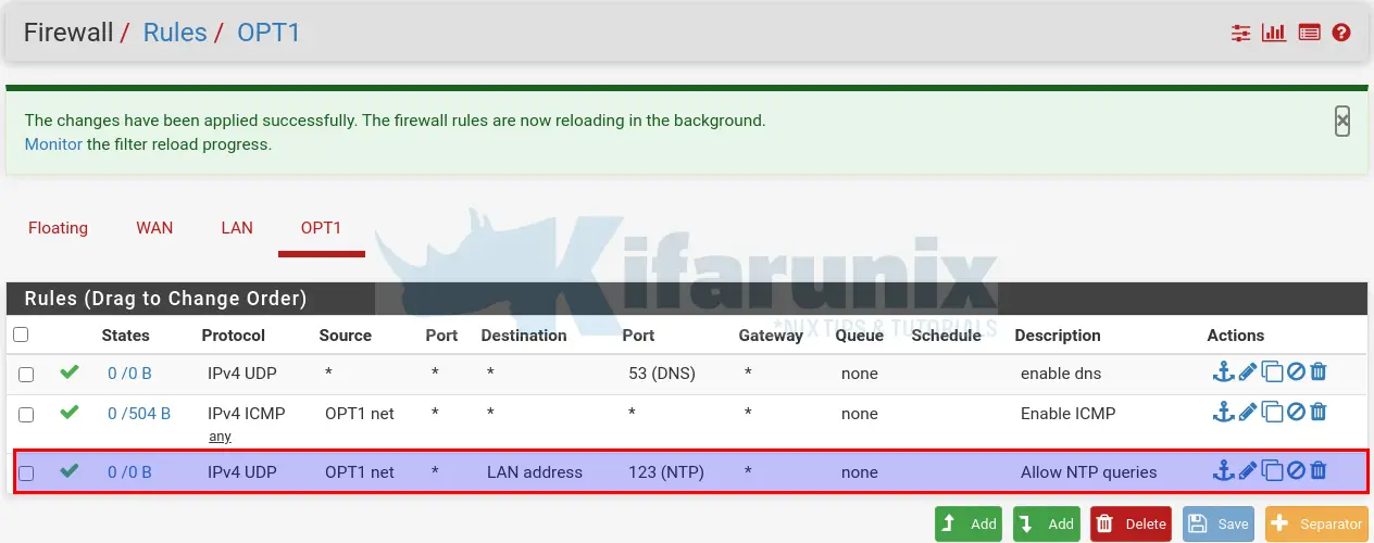 allow ntp queries fw