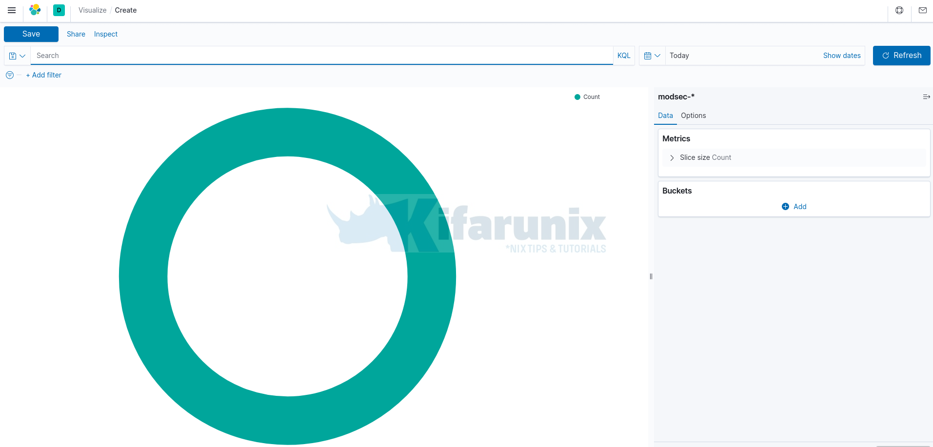 default pie chart settings