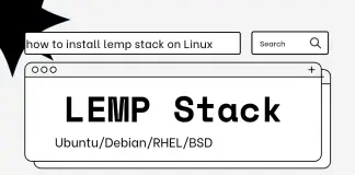 Install and Setup LEMP Stack on