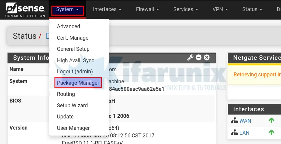 Install and Setup Squid Proxy on pfSense