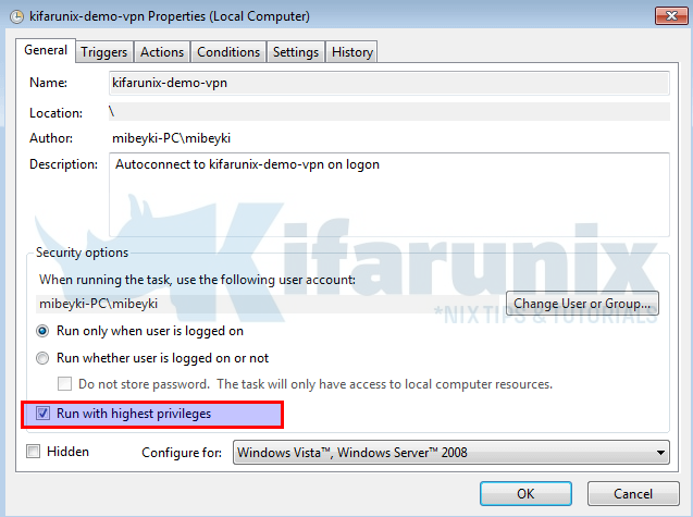 Configure OpenVPN to Prompt for Credentials on Logon on Windows Systems