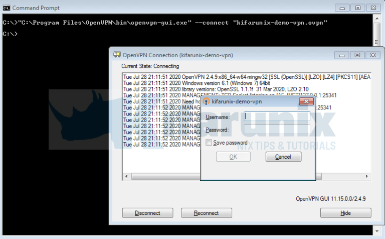Configure OpenVPN to Prompt for Credentials on Logon on Windows Systems ...