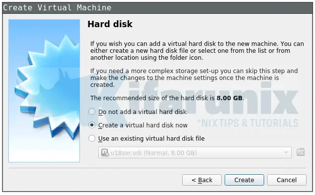 kali linux vm hard disk