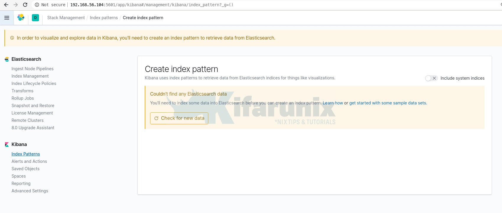 Deploy a Single Node Elastic Stack Cluster on Docker Containers