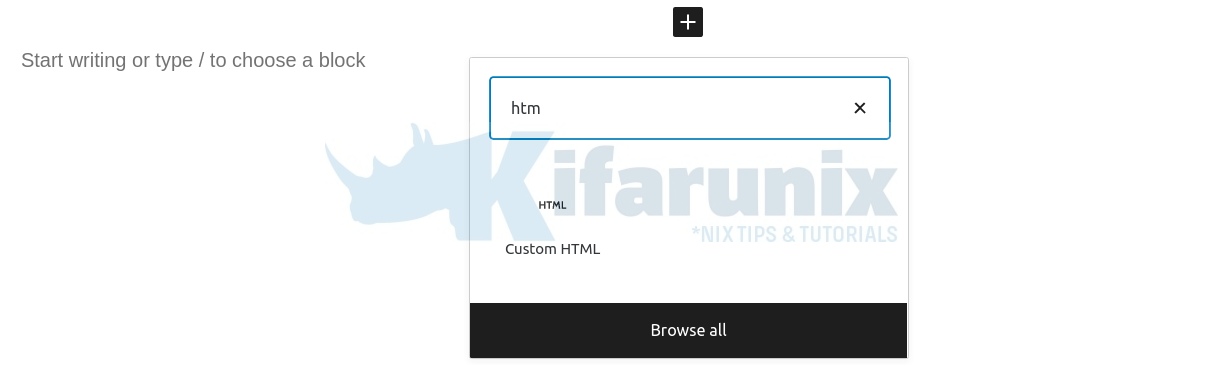 custom html