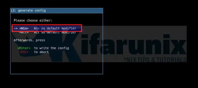 i3 wm default modifier